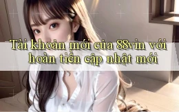 Tài khoản mới của 88vin với hoàn tiền cập nhật mới