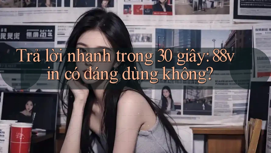 Trả lời nhanh trong 30 giây: 88vin có đáng dùng không?