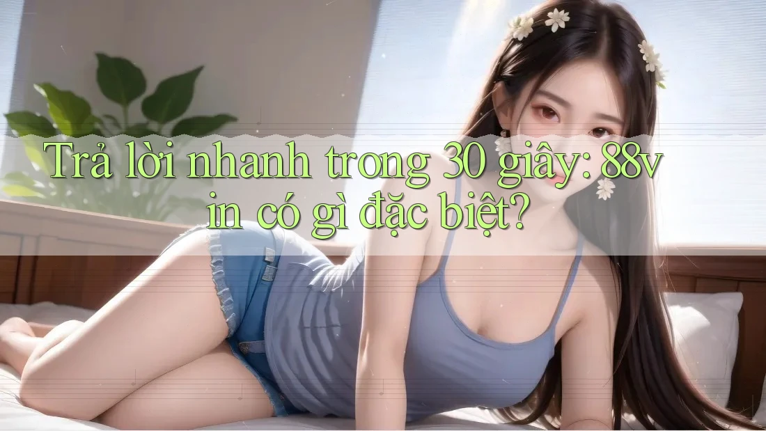 Trả lời nhanh trong 30 giây: 88vin có gì đặc biệt? Trả lời nhanh trong 30 giây: 88vin có gì đặc biệt?