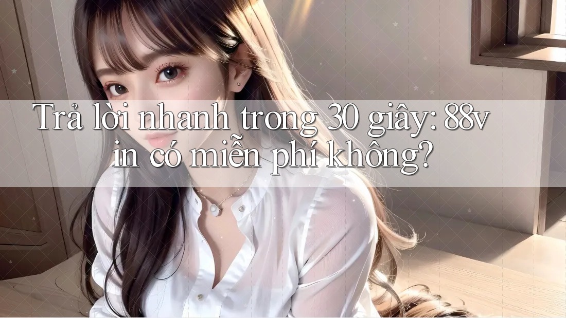 Trả lời nhanh trong 30 giây: 88vin có miễn phí không?